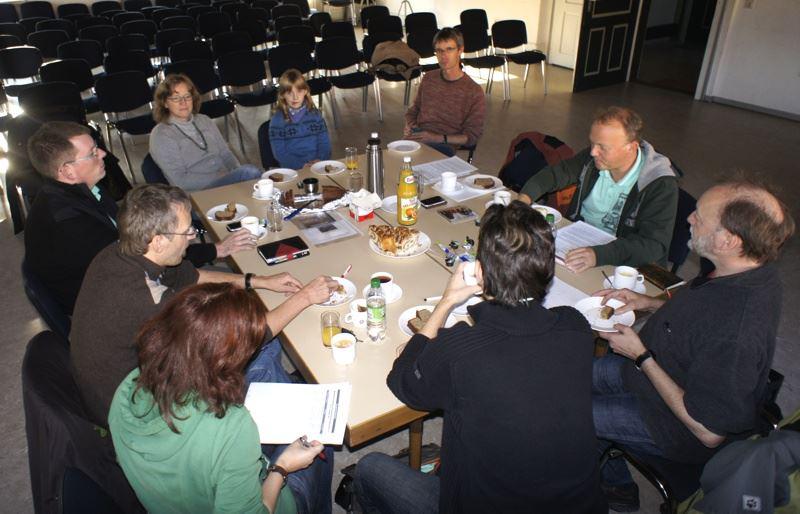 Der Programmausschuss bei der Arbeit